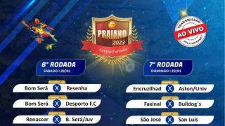 Confira as próximas rodadas do Campeonato Praiano 2023 que acontece em Amaral Ferrador 