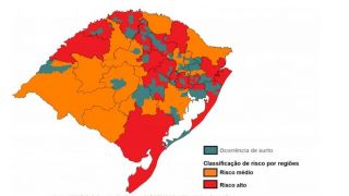 RS tem 163 surtos ativos de Covid-19 em locais fechados, informa boletim da Secretaria de Saúde