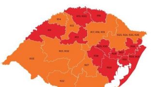 Mapa prévio classifica Porto Alegre e mais 11 regiões como bandeira vermelha