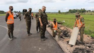 Diretor de Obras de Cooperação do Exército Brasileiro visita obras de duplicação da BR 116