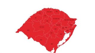 Pela primeira vez, o mapa provisório do distanciamento controlado tem bandeira vermelha em todas as regiões gaúchas