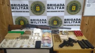 Dois meliantes são presos por tráfico de drogas em Tapes