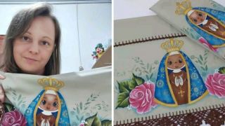 Artesã conta como começou todo seu amor pelo crochê e pintura em tecido