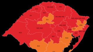 Rio Grande do Sul encerra 2020 com 15 regiões em bandeiras vermelha no mapa definitivo