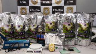 Cocaína preta é apreendida pela primeira vez no Rio Grande do Sul