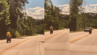 VÍDEO: Motorista é flagrado andando na Contramão e quase causa acidente na ERS-350