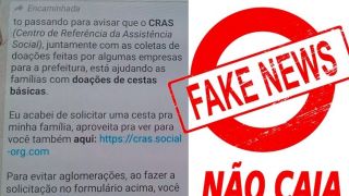 FAKE NEWS: Secretaria de Cidadania não está enviando mensagens sobre doação de cestas básicas