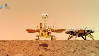 China divulga imagens coloridas da superfície de Marte