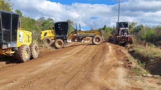Manutenção da ERS-350 é realizada mais uma vez pela Prefeitura Municipal de Dom Feliciano