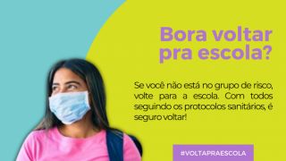 Ministério Público lança campanha para conscientizar pais e alunos sobre a importância do retorno às aulas presenciais