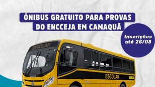 Hoje é o último dia de inscrição para garantir um lugar no ônibus com destino a Camaquã para realizar as provas do ENCCEJA