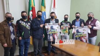  Executivo Municipal de Camaquã recebe a visita de trilheiros