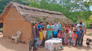SEMTDS realiza entrega de cestas básicas nas aldeias indígenas de Camaquã