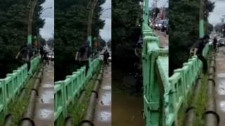 Domfelicianense é flagrado se pendurando na ponte do Arroio Duro em Camaquã