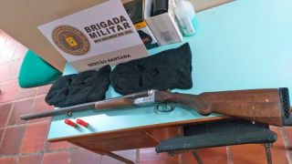 Brigada Militar efetua prisão por porte ilegal de arma de fogo em Sertão Santana