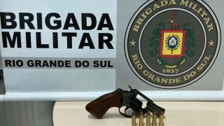 Homem foi preso portando revólver ilegalmente em Cerro Grande do Sul