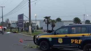 Motociclista morre em colisão contra caminhão na BR-116