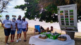 Projeto Plante Saúde distribuiu chás na Orla da Praia de Arambaré