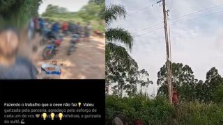Moradores se reúnem e consertam a luz em Costa do Sutil