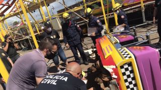 Carrinho desprende de montanha-russa e quatro pessoas ficam feridas em Imbé