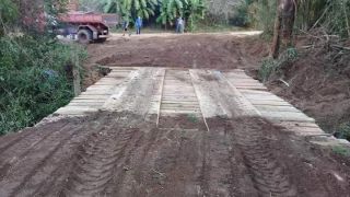 Secretaria de infraestrutura reforma mais uma ponte