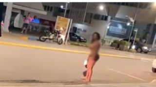 Mulher fica nua em centro de cidade gaúcha e é presa por ato obsceno