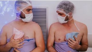 Nascem os primeiros gêmeos de casal gay no Brasil com gene da família