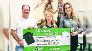 Ação Sicredi 40 anos arrecada R$ 3,9 mil para o Consepro em Cerro Grande do Sul
