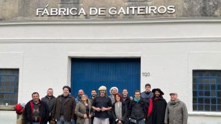 Professor de gaita de Dom Feliciano participa de encontro na Fábrica de Gaiteiros