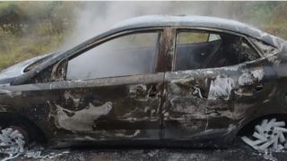Carro encontrado queimado é de taxista camaquense, informa Polícia