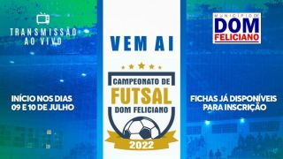 Transferidas as reuniões com representantes de equipes do Campeonato de Futsal de Dom Feliciano 