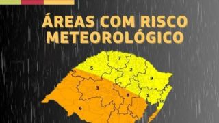 O Centro de Monitoramento da Defesa Civil Estadual atualiza o prognóstico meteorológico para os próximos dias no RS: