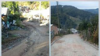 Finalizada obra de calçamento da Travessa Argentina, Bairro São Francisco.