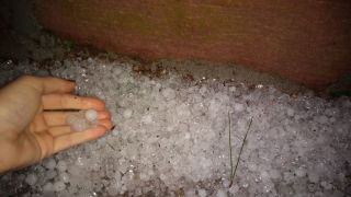 Chuva de Granizo foi registrada no interior de Dom Feliciano