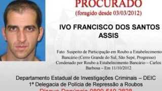 Assaltante de banco é preso em Amaral Ferrador/ RS