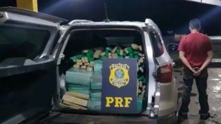 PRF prende traficante gaúcho com 631 quilos de maconha no Paraná