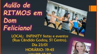 Dom Feliciano terá aulão de ritmos