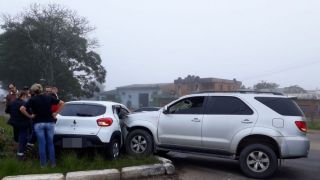 Acidente no trevo de Camaquã na manhã desta quarta-feira (24)