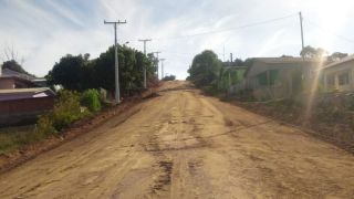 Rua General Osório recebe calçamento