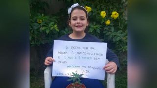 Menina de Canoas comemora 20 meses sem crises de epilepsia após uso medicinal da maconha