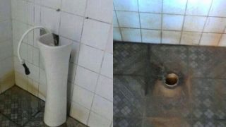 FALA COMUNIDADE: Amaralense denuncia as péssimas condições do banheiro da praça 4 de Maio