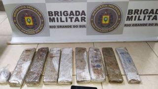 Força Tática prendeu mulher com 5 kg de maconha em Tapes