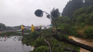 Bolsonaro sobrevoa áreas de Florianópolis atingidas por ciclone