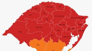 90% das regiões ficam com a bandeira vermelha no mapa do distanciamento controlado do RS
