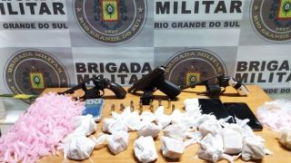 Ações da Brigada Militar tiram criminosos, armas e drogas das ruas em Camaquã